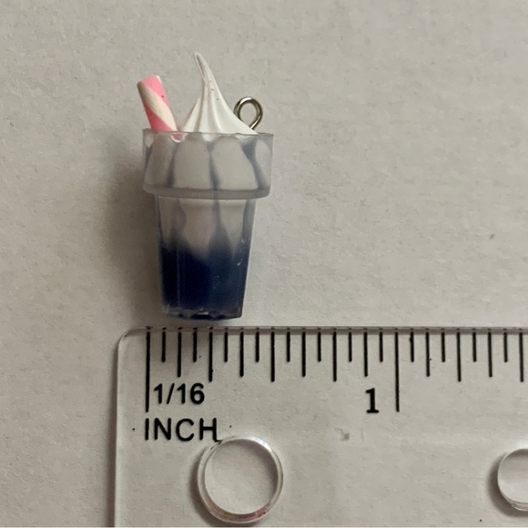 Navy Milkshake Charm Pendant - Picture 5 of 6